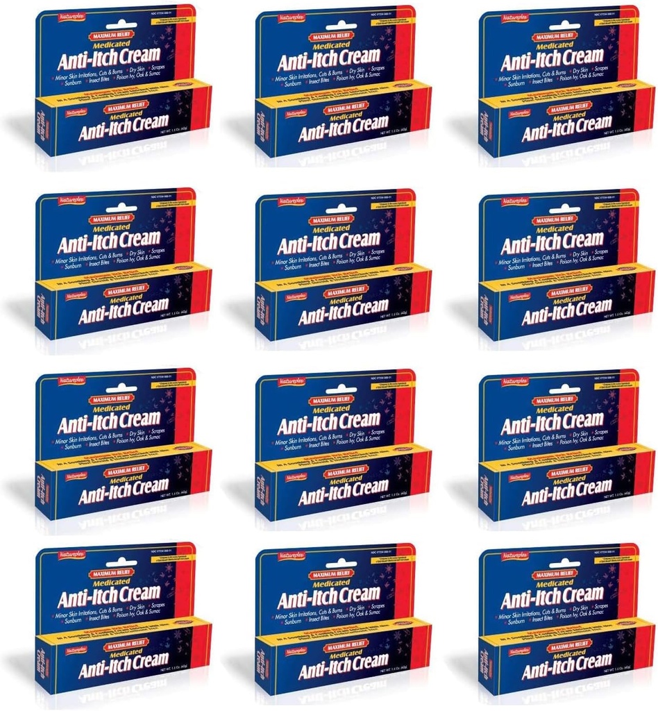Maximum Relief Mediated Anti- Itch Cream 12 Pack