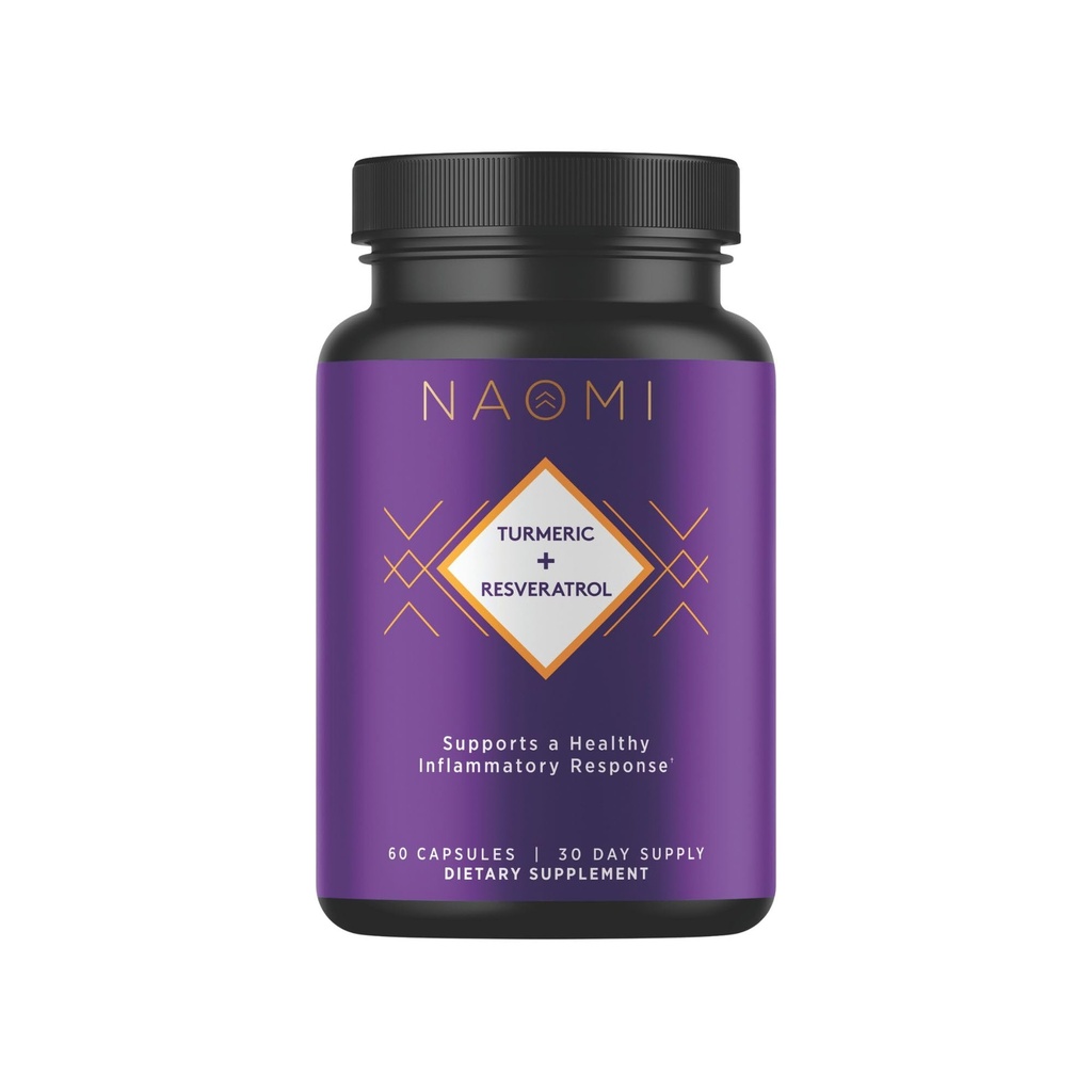 NAOMI Turmeric Curcumin All Fully Standardized 1000mg 95% Curcuminoid, Absorpsi SMA BioPerine & Reveratrol, Dipelajari secara klinis, Dukungan Gabungan, Dukungan Otot Berotak