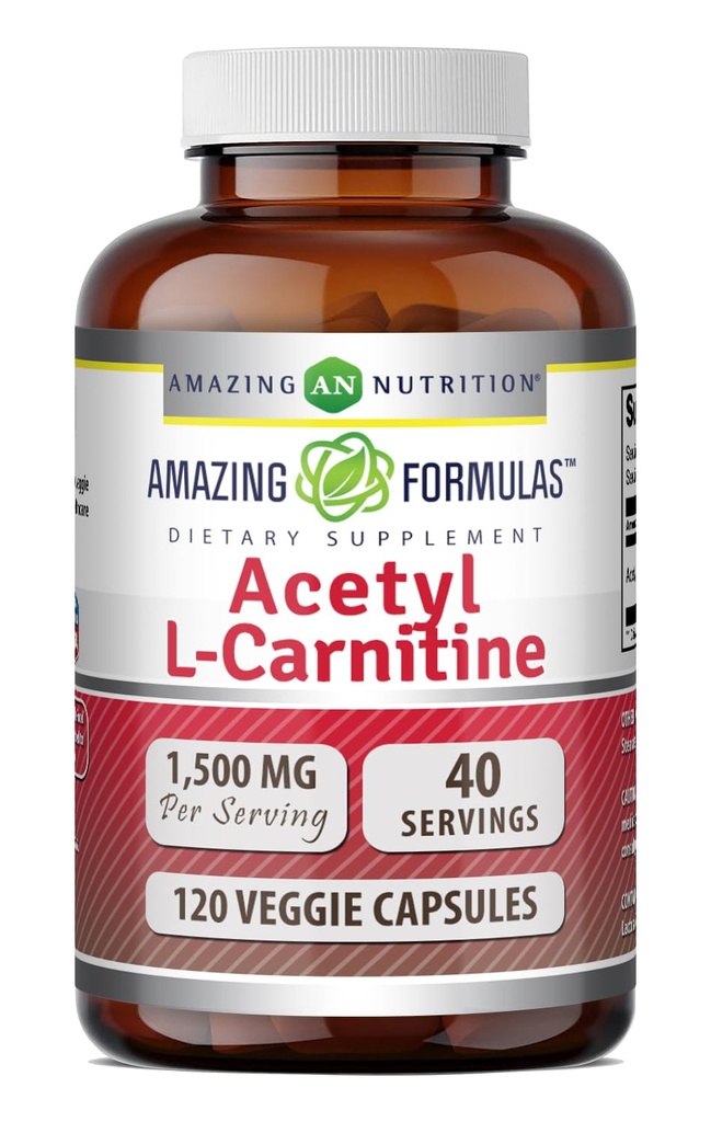 Luar biasa Formula Acetyl L- Carnitine Hcl Suplemen 12.4; 500 Mg Per Serving 14; 120 Veggie Capsules Suplemen; Non-GMO 124; Gluten Free 124; Dibuat di AS