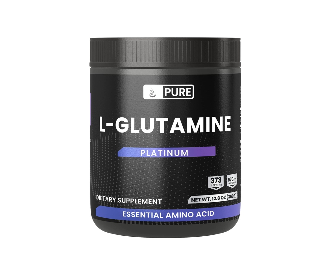Undian Asli L- Glutamine Powder (12 oz), Asam Amino Natural, Flavorless, Always Pure