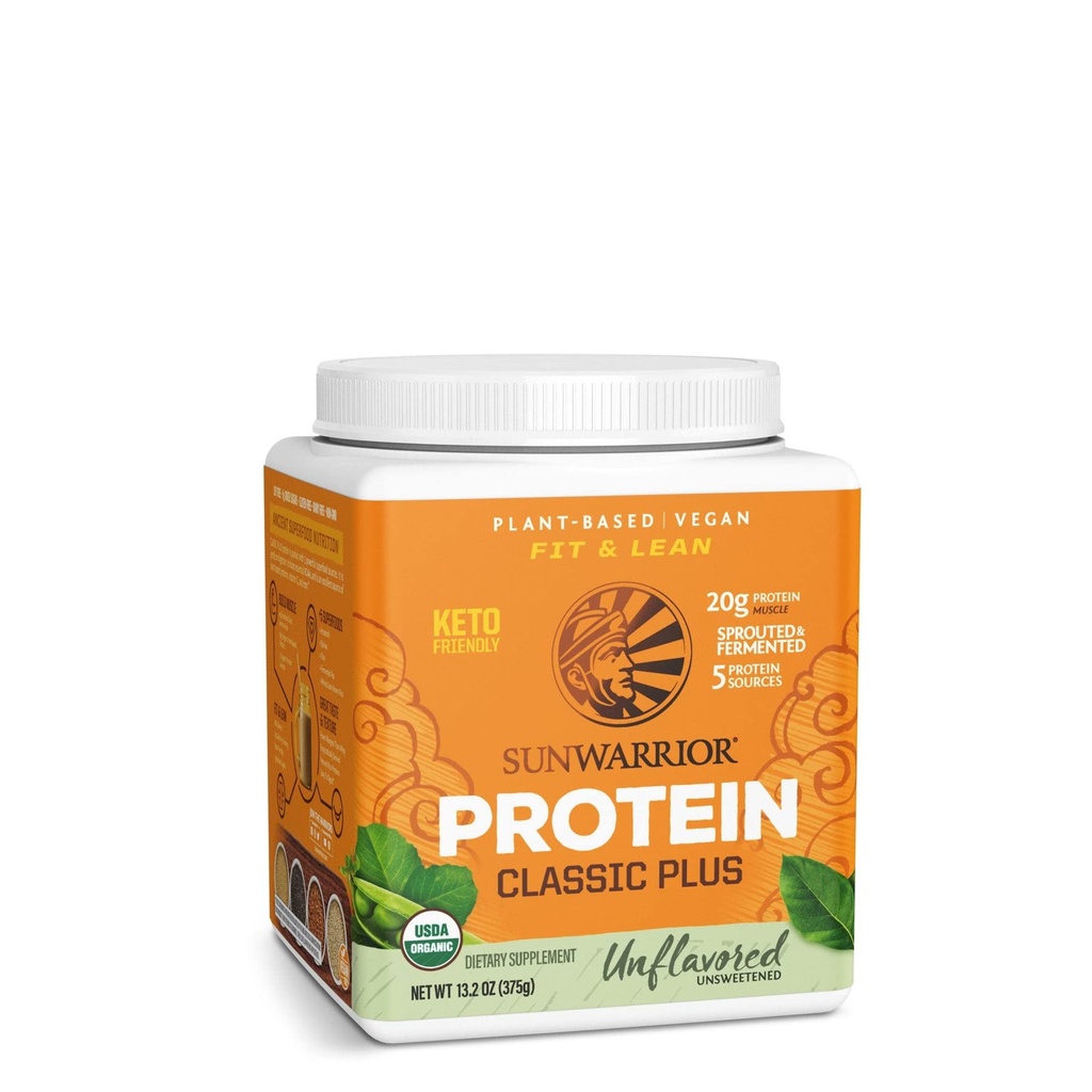 Tanaman Powder Protein bersih yang tidak beraroma 124; Tanaman Popper Protein Organik berbasis Formula dengan 5 Campuran Superfood Berkembang & Fermentasi 124; Non - GMO Rendah Kary & Glud & Gluten Bebas (Tak berselera, 15 Pelayan)