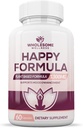Whyesome Wellness Happy Formula Natural Formula Relief Suplement for Women & Men 124; 60 Capsules