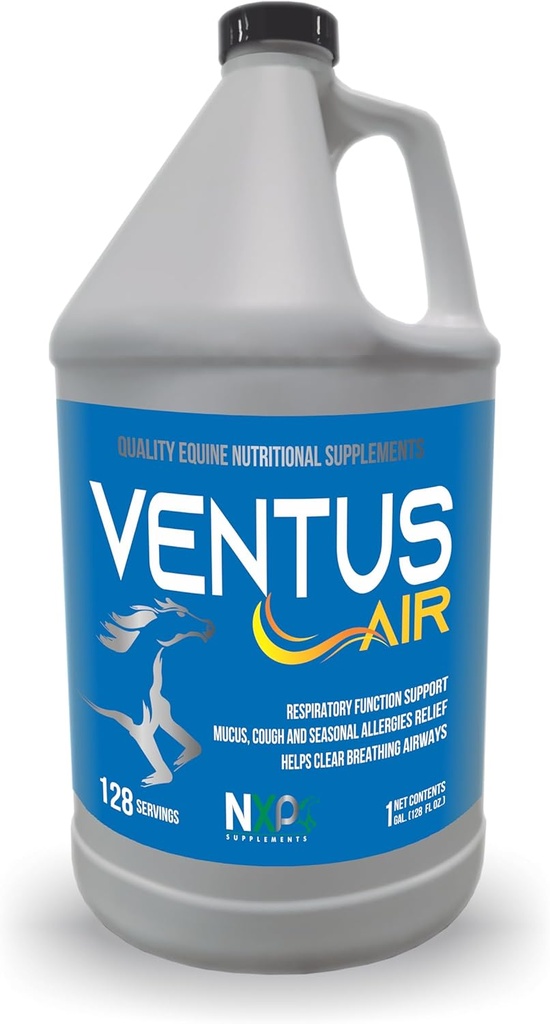 Ventus Air - Breathing Dukung Alergi Mucus Cough Untuk Kuda oleh Suplemen NXP - 1 Gallon (128 oz)