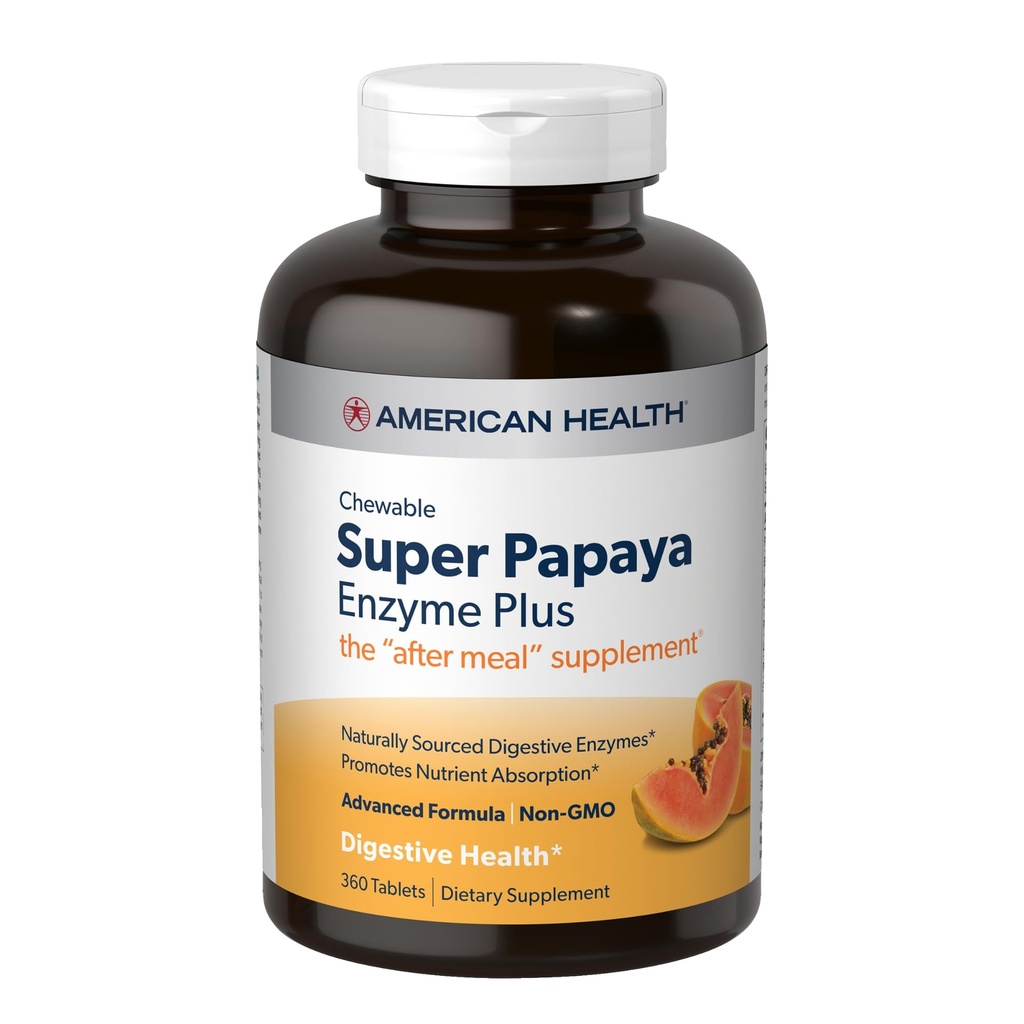 American Health Super Papaya Plus - 360 Dapat Dicuci Tablet