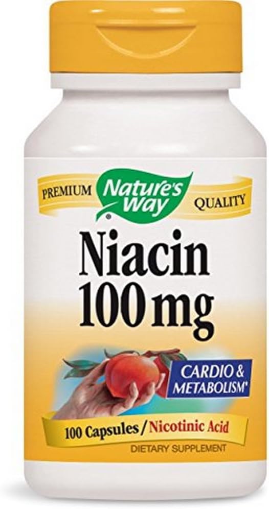 Nature 's Way Niacin, 100 Kapsul (Paket 4)