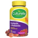 Cultuelle Daily Probiotic Gummies for Women & Men, Berry Flavor, 52 Count, Communially- Sourced Daily Probiotic + Prebiotic for Digetical Health, Non-GMO & Vegan