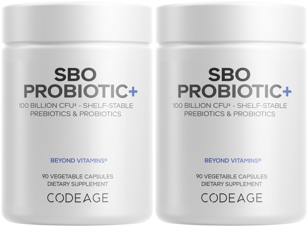 Kodeage Produksi SBO, 100 Milyar CFU Per Serving, Multi Strain Soil Based Organisme Blend and Organic Ferdied Botanical Blend, Shelf-Stable - 2 Pack