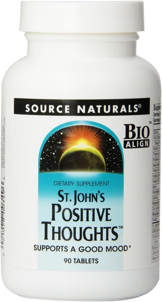 Sumber Pikiran Positif St John Tambahan Herbal - 90 Tablet (Paket 2)