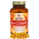 Infinity Turmeric Kapsules, Suplemen Kursum Potensi Tinggi, USDA Tersertifikasi Organik Tambahan dengan Black Pepper dan Ginger, Raw, Vegan Gluten Bebas
