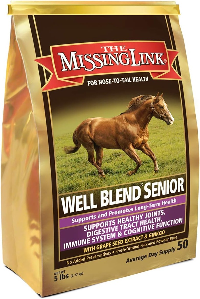 The Missing Link Equine Well Blend Senior Superfood Powder, 5 pon.