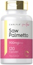 Carlyle Saw Palmetto for Women 900mg 124; 120 Capsules 12.4; Full Spectrum Extract Supplement 12.4; Non-GMO, Gluten Free Suppplemen Ai124; untuk Her