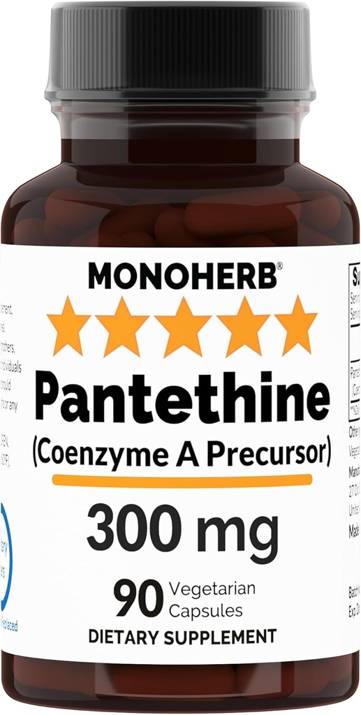 MONOHERB Pantethy 300 mg per Capsule - 90 Vegetarian Capsules