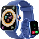 ENOMIR Smart Watch for Women Men (Answer / Make Calls) Compatible with iPhone / Android / Samsung, Alexa Built-in, [1.91 "HD Screen] Waterproof Fitness Watch with Heart Rate / Sleep / SPOO2 Monitor (Blue)