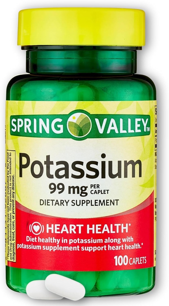 Potasium 99mg- 100 Caplets (Paket 1)