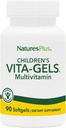 NaturesPlus Vita- Gels Multivitamin, Natural Orange Flavor - 90 Softgels, Paket 2 - Gluten Bebas - 180 Total pelayan