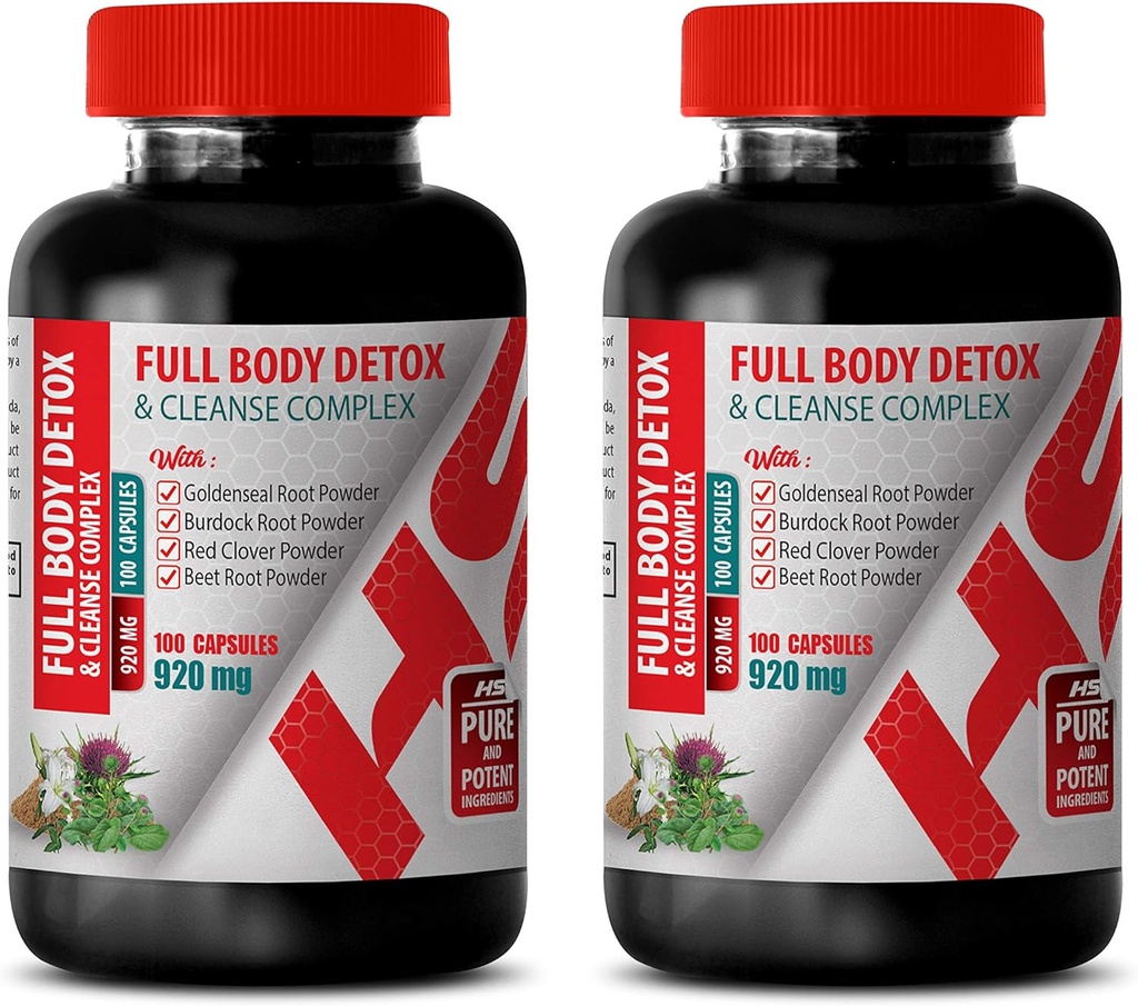 Support Liver Support Milk Thistle - Full Body Detox and Cleanse Complex 920 MG - Milk Thistle Liver - 2 Bottles 200 Capsules