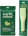 Bumi Rate Clean & Calm Bundle - Termasuk 70 Fragrance- Free Pet Eye Wipes & 1 Large Enrichment Toy