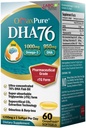 Nutrition OmaxPure DHA76 Omega 3 Fish Oil, Ultra- berkonsentrasi 76% 950mg DHA, EPA, 60 Count, Farmasi Grade, CO2 superkritis Diekstrak RTG Form, untuk Heart, Gabungan, Otak & Imune Kesehatan