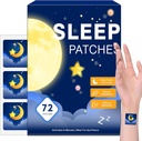 72 Pack Sleep Patches for Dewasa Ekstra Kekuatan, Easy- To-Terapkan Sleep Patch with Valerian & Melonatin Patches, Long- Lasting Night for Men and Women