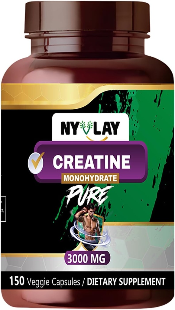 Cretine Monohydrate 3000 MG 150 Capsules 124; Dietary Supplement £124; Ekstra Kekuatan Formulasi Alam 124; Dukung Kekuatan & Energi