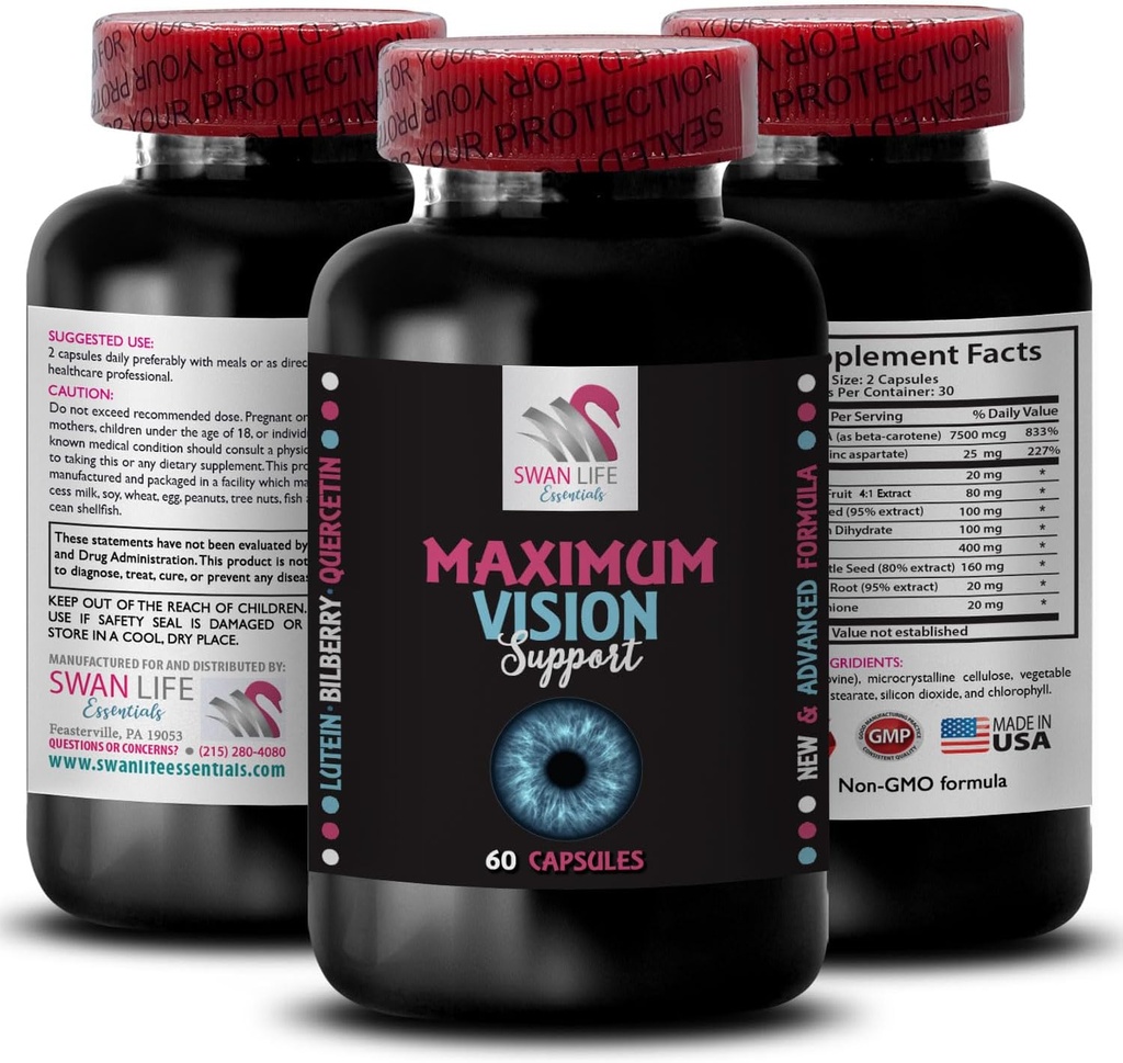 Clearer details - EYE VISI SUPLEMENT - visi kejelasan, lensa fokus, gambar tajam, Crisp fokus, persepsi Murni, rincian terang, keuntungan Fokus, gambar yang lebih baik, visi Vivid 1 Bottle 60 Capsules