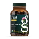 Gaia Herbs Milk Thistle - Liver Supplement & Cleanse Support untuk Mempertahankan Fungsi Hati Sehat * - 120 Vegan Capsules (Persediaan 40 Hari)