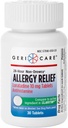 GeriCare Loratadine 10mg Non- Drowsy 24- Hour Allergy Relief, Antihistamin Allergy / Sinus Dukung Tablet untuk Runny Nose, Sneezing, Itchy, 30 Count, 1 Pack.