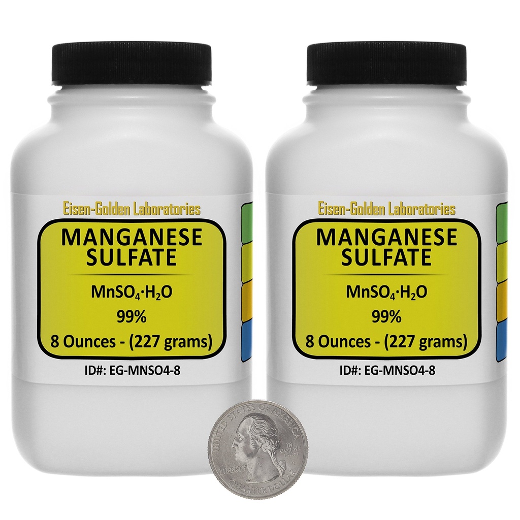 Manganese Sulfate [MnSO4 (H2O)] 99% AR Tingkat Powder 1 Lb dalam Dua Space- Botol Saver