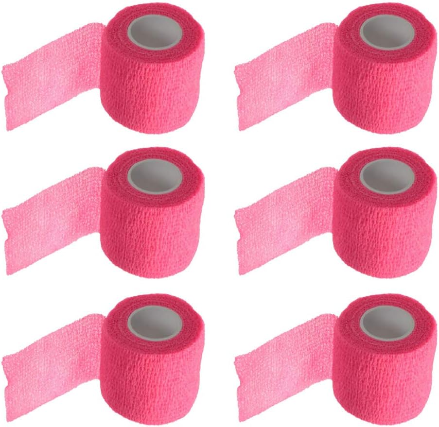 ESUPPORT 2 Inches X 5 Yards Self Adherent Cohesive Crap Bandages Adhesive Wounds Strong Eustic Aid Pertama Tape Sport Winkle 6