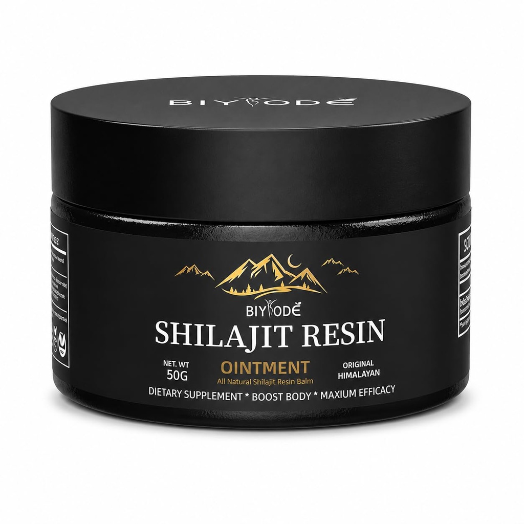 Himalaya Pure Shilajit Resin 600mg 100 pelayan dengan Fulvic Acid & 85 + Trace Minevenian None-GMO Supplemen Energi Pria & Perempuan Ayurvedic Formula
