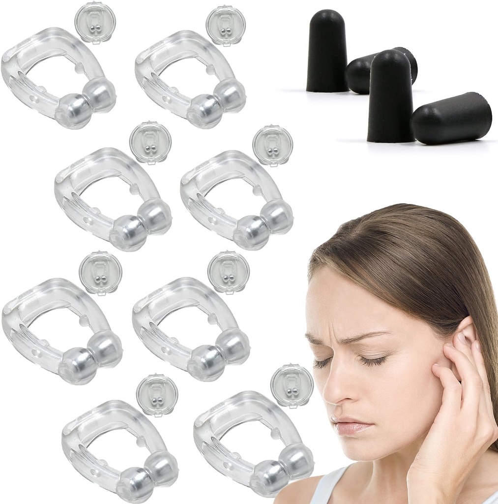 Relief Tinnitus untuk Telinga Ringing, Alat Bantuan Acupeace Tinnitus, Klip Relief Acupeal AntiTinnitus, Perangkat untuk Stop Ear Ringing (4Pairs)