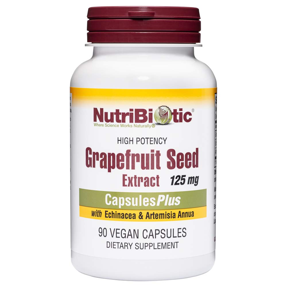 NutriBiotic Grapefruit Extract CapsulesPlus, 125 mg GSE, 90 Count