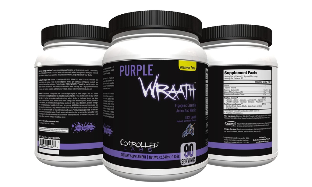 INTROLLED LABS Purple Wraath 90 Serving Juicy Grape, 2.5 Pound