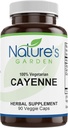 NATURE 'S GARDEN ESSENTIALS Cayenne - 90 Veggie Caps dengan 500mg Organic Cayenne Pepper Poder