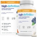 Definisi Tinggi Otak + Mata Vitamin untuk Memori, Fokus & Konsentrasi, Lutein & Dalxanthin (25mg / 5mg) untuk Melindungi Mata Anda dari Blue Light & Screens, Tambahan Bilberry untuk Mata untuk Dukungan BDNF