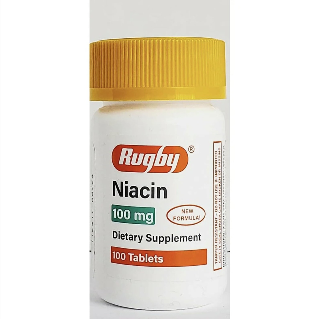 Special Pack of 5-NIASIN TAB 100MG Rugby 100TB Watson Labs, INC (PSI) NO Post