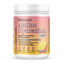 Fit & Lean Amino Hidration Plus Energy, Pre Workout Powder, 6g Vegan Essemonal Acids, EAA, BCAA, Glutamine, Electrolites & Natural Caffeine, Pink Lemonade, 30 Servis