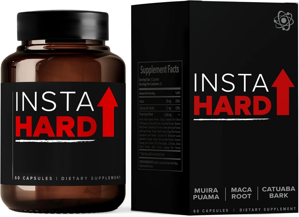 Tambahan Capsules w / Maca Root, Tribulus Terrestris Ekstrak, Muira Puama untuk Mendukung Energi, Performance, Wellness & Nitric Oxide untuk Pria & Wanita - 60 Cacah