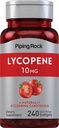 Piping Rock Lycopene 10mg 124; 240 Softgeels 126; Non-GMO, Gluten Free Suplemen
