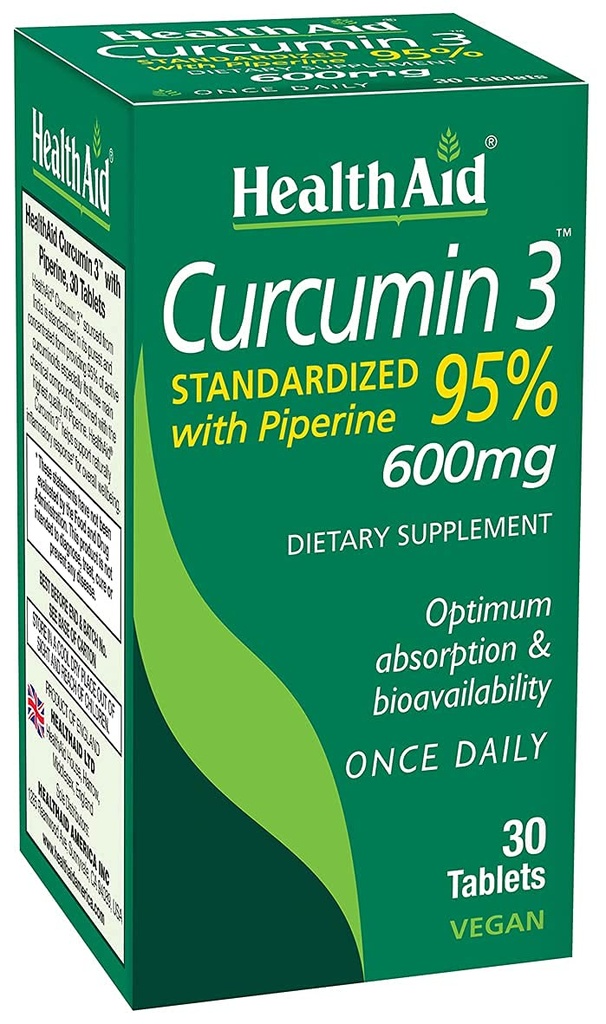 Curcumin Complex 600 mg, 30 Akuntan 124; Turmeric Extract dengan Bioperin untuk Adsorpsi Enhanced, 95% Curcuminoid 126; Vegan, Daily Joint & Imune Support Supplemen