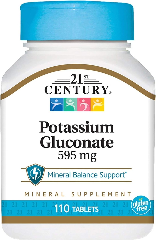 Abad 21, Potassium Gluconate, 595 mg, 110 Tablet