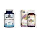 Garden of Life Omega-3 Fish Oil 1.290mg EPA + DHA + DPA 180 Softgels & Sekali Daily Organic Whole Food Multivitamin Bagi Perempuan 60 tablet