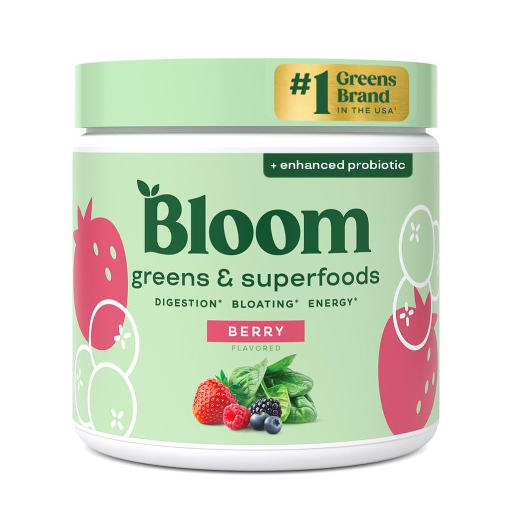 Meds nutrition Superfood Greader Powder, Digetical Enzymes with Propoletic and Prepogrance, Gut Health, Bloating Relief for Women, Chlorella, Green Juice Mix with Beet Root Quoder, 30 SVG, Berry