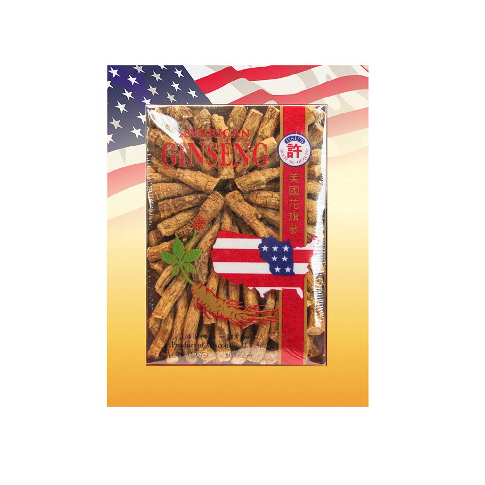 Hsu 's SKU 1224 -4; Medium Prong 124; Burtified Wisconsin American Ginseng Direct dari Ginseng Gardens 44;
