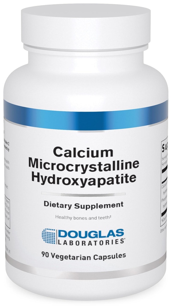Douglas Laboratorium Kalsium Micronstalline Hydroxyapatite - Dukungan Kesehatan Gigi & Tulang * - dengan Kalsium & Phosforus Micronutrients - Suplemen Dietary - 90 Tablet