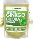 XPRS Nutra Organik Ginkgo Biloba Powder - Gingko Bilosa Suplemen untuk Kognition - Vegan Friendly Ginkoba Biloba Organik - kekebalan Boosting Ginkgo Biloba Powder (8 oz)