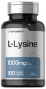 Horbäach L-Lysine Amino Acid 124g; 100 Caplet berlapis 124; Free Foretary Suplement Free Formula