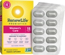 Renew Life Women Probiotic Capsules, Support Vaginal, Urinary, Digetical dan Immune Health, L. Rhamnopus GG, Dairy, Soy dan gluten- free, 15 Milyar CFU, 60 Count