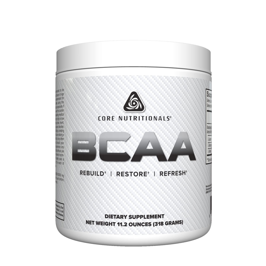 Core Nutronionals BCAA Powder 124; 2: 1 Branched- Chain Acids untuk Recovery 124; Dukungan Protein Synthesis 124g Servings 124; 60 Servings (Unflashing)