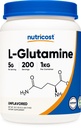 Nutricost L- Glutamine Powder 1 KG - Tanpa rasa, Non- GMO, Gluten Free